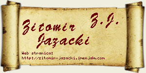 Žitomir Jazački vizit kartica